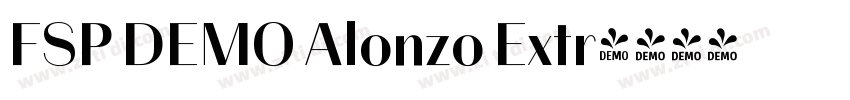 FSP DEMO Alonzo Extr字体转换